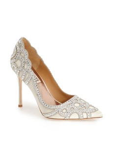 Badgley Mischka Collection Rouge Pointed Toe Pump in Ivory at Nordstrom Rack