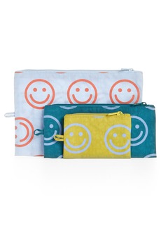 Baggu Set of 3 Flat Pouches in Happy Mix at Nordstrom