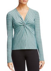 Bailey 44 Ava Striped Knot-Front Top