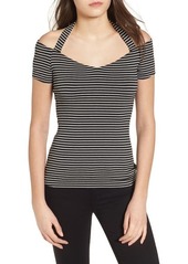 Bailey 44 Kiss & Tell Cold Shoulder Top in Black at Nordstrom
