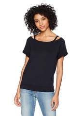 Bailey 44 Women's Forget me not Short Sleeved Cutout top  S