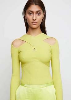 Bailey 44 Mimosa Hazel Stretch Cold Shoulder Cutout Sweater