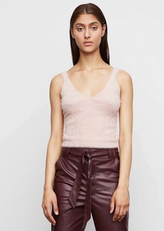 Bailey 44 Nelly Cropped V Neck Sweater Tank in Blush