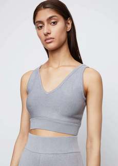 Bailey 44 Stella V Neck Sweater Tank in Silver