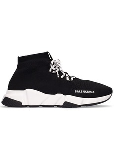 Balenciaga 30mm Speed Knit Lace-up Sneakers