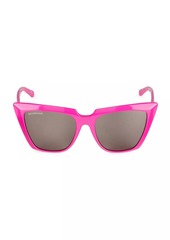 Balenciaga 55MM Squared Cat-Eye Sunglasses