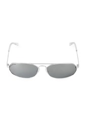 Balenciaga 61MM Oval Narrow Sunglasses
