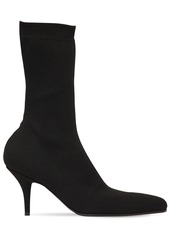 Balenciaga 80mm Round Toe Knit Ankle Boots