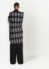 Balenciaga all-over logo-print scarf