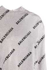 Balenciaga All Over Mini Logo Sweater
