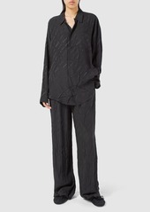 Balenciaga Allover Logomania Jacquard Pants