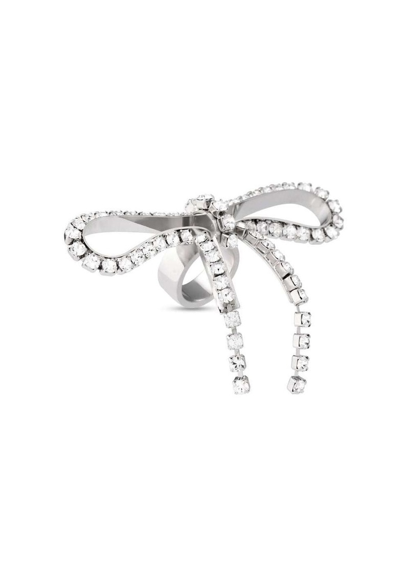 Balenciaga Archive Ribbon crystal-embellished ring