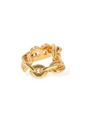 Balenciaga B Chain Brass Ring