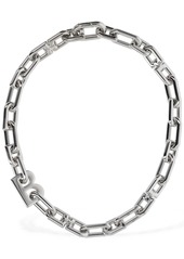 Balenciaga B Chain Thin Brass Necklace