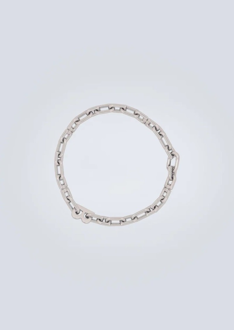 Balenciaga B Chain thin necklace