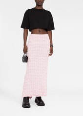 Balenciaga Back-to-Front bouclé long skirt