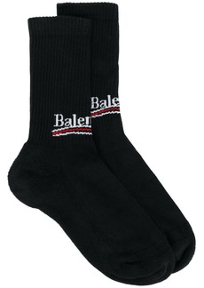 Balenciaga intarsia knit-logo socks