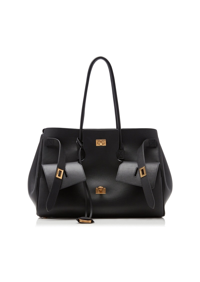 Balenciaga - Bel Air Medium Leather Carry-All Bag - Black - OS - Moda Operandi