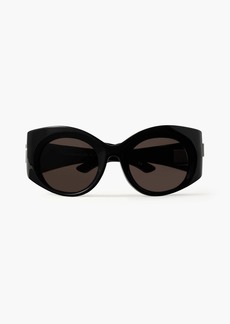 Balenciaga - Bold round-frame acetate sunglasses - Black - OneSize