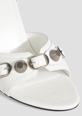 Balenciaga - Cagole studded leather sandals - White - EU 35.5