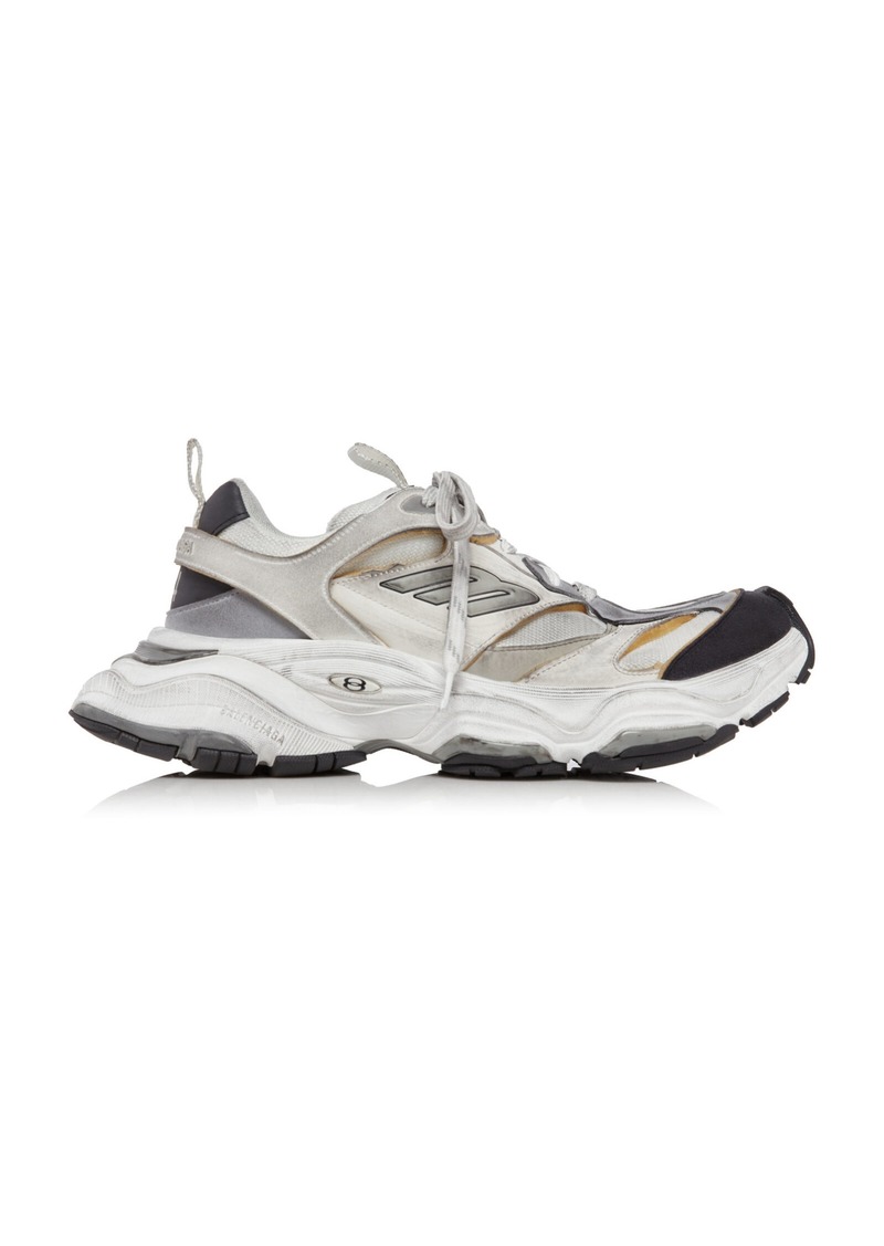 Balenciaga - Cargo Mesh and Suede Sneakers - White - IT 37 - Moda Operandi