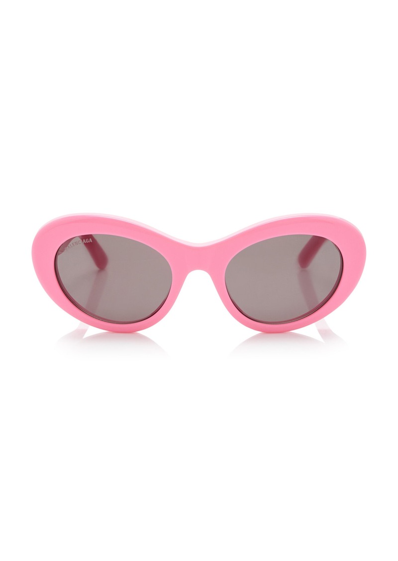 Balenciaga - Cat-Eye Acetate Sunglasses - Pink - OS - Moda Operandi