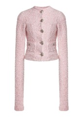 Balenciaga - Cotton Tweed Cardigan - Pink - XS - Moda Operandi