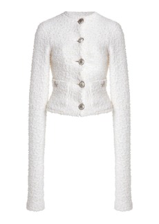 Balenciaga - Cotton Tweed Cardigan - White - L - Moda Operandi