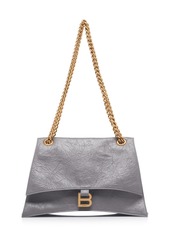 Balenciaga - Crushed Leather Chain Bag - Grey - OS - Moda Operandi