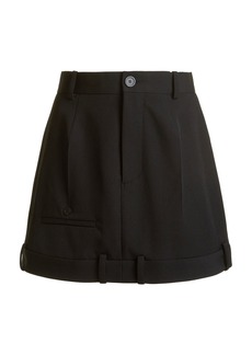 Balenciaga - Deconstructed Twill Mini Skirt - Black - FR 36 - Moda Operandi