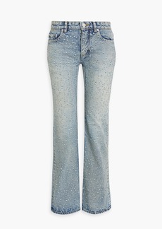 Balenciaga - Distressed low-rise straight-leg jeans - Blue - 25