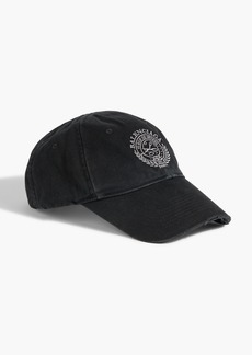 Balenciaga - Embroidered cotton baseball cap - Black - M