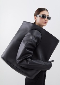 Balenciaga - Glove Large Leather Tote Bag - Womens - Black