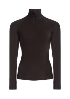 Balenciaga - Half-Zip Thermal Jersey Top - Black - M - Moda Operandi