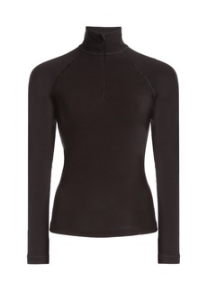 Balenciaga - Half-Zip Thermal Jersey Top - Black - XS - Moda Operandi