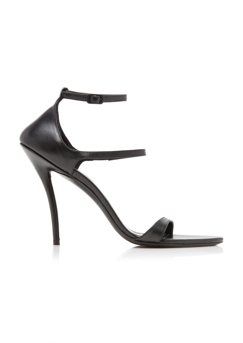 Balenciaga - Honey Leather Sandals - Black - IT 39 - Moda Operandi