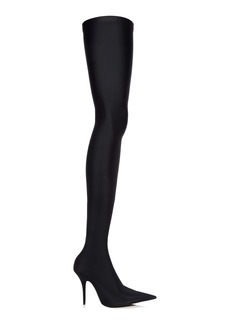 Balenciaga - Knife Jersey Over-The-Knee Pumps - Black - IT 36 - Moda Operandi