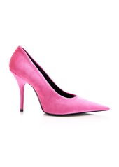 Balenciaga - Knife Velvet Pumps - Pink - IT 39 - Moda Operandi