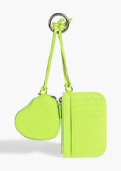 Balenciaga - La Cagole neon pebbled-leather cardholder and coin purse - Green - OneSize