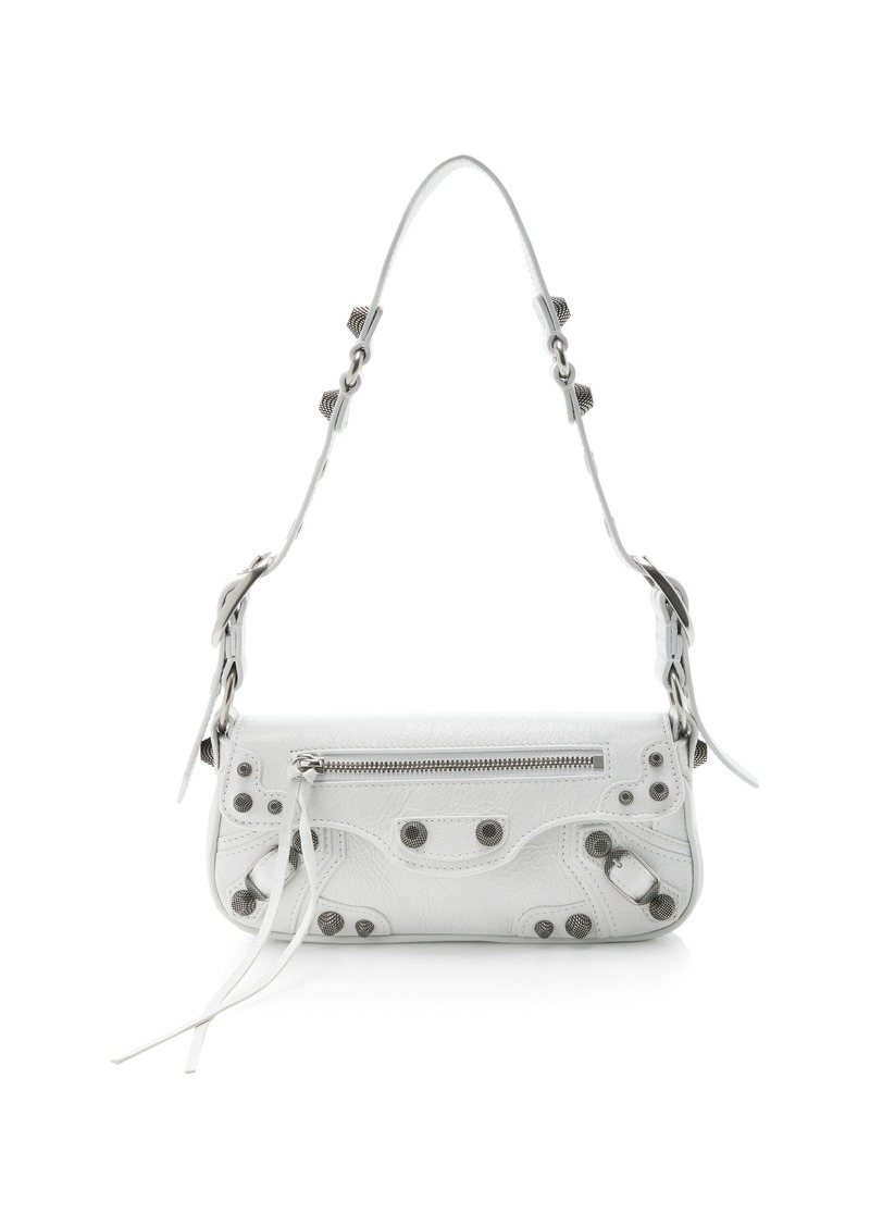 Balenciaga - Le Cago Mini Leather Shoulder Bag - White - OS - Moda Operandi