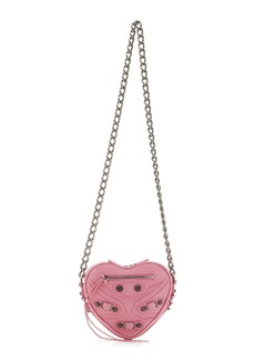 Balenciaga - Le Cagole Leather Mini Crossbody Bag - Pink - OS - Moda Operandi