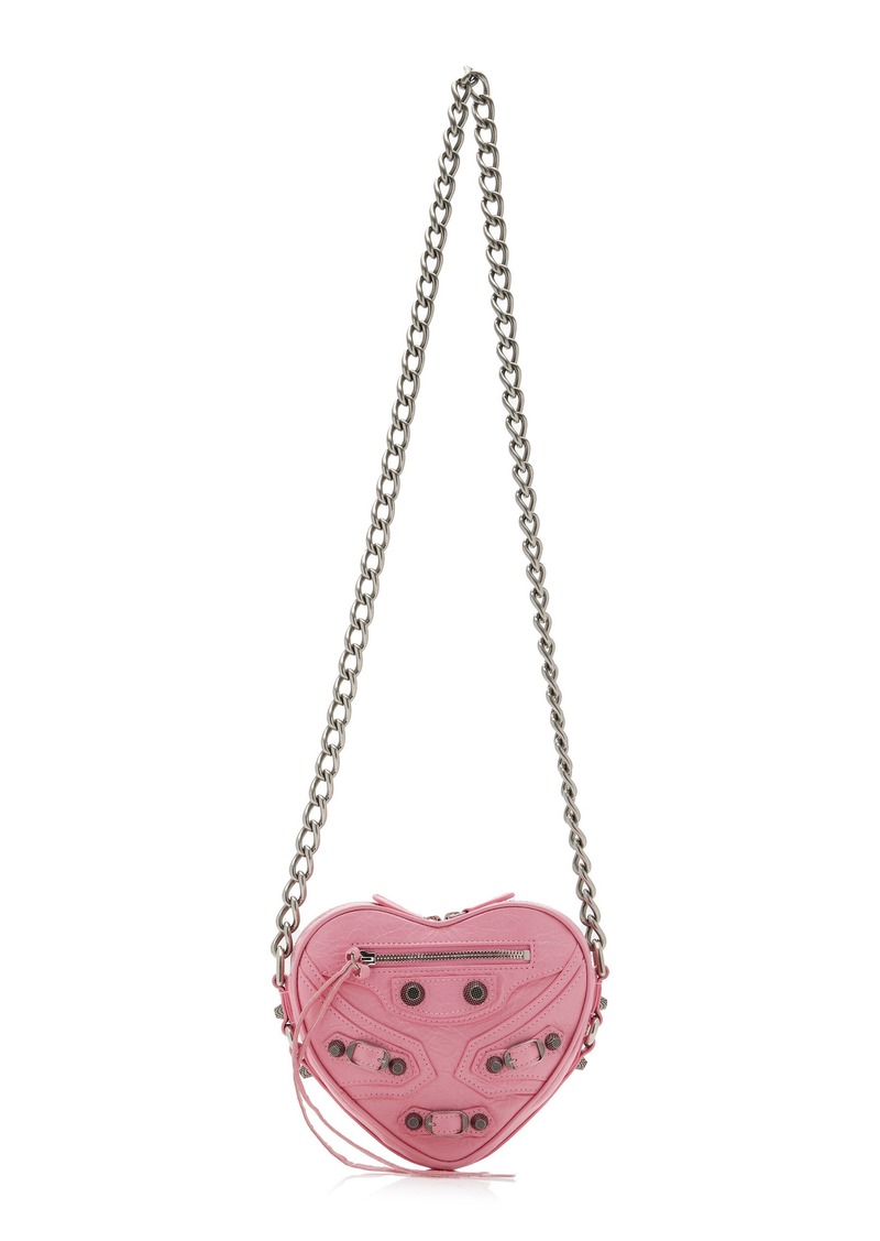 Balenciaga - Le Cagole Leather Mini Crossbody Bag - Pink - OS - Moda Operandi