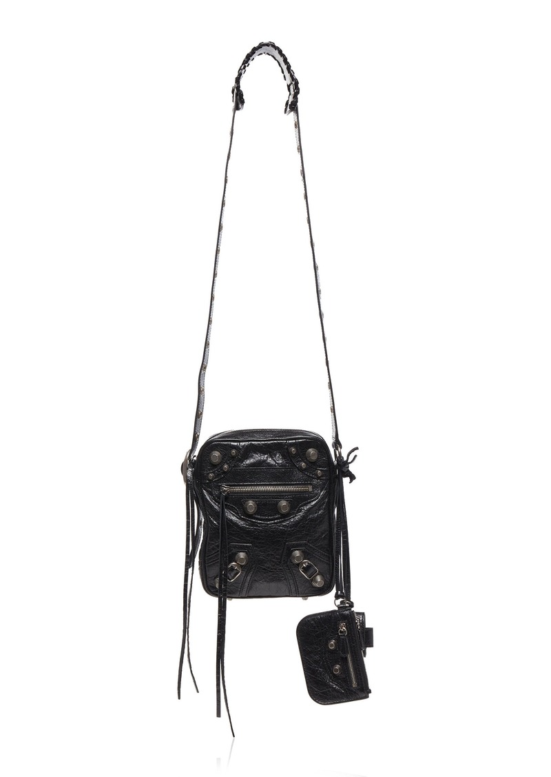 Balenciaga - Le Cagole Medium Leather Crossbody Bag - Black - OS - Moda Operandi