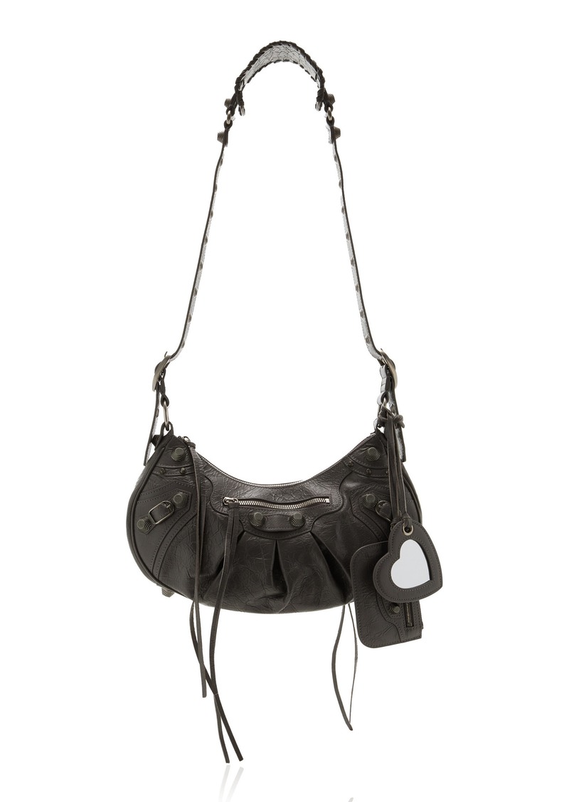 Balenciaga - Le Cagole Small Leather Shoulder Bag - Grey - OS - Moda Operandi