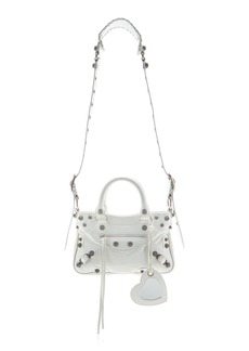 Balenciaga - Le Cagole Small Leather Tote Bag - White - OS - Moda Operandi
