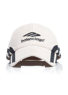 Balenciaga - Logo-Embroidered Cotton Baseball Cap - Neutral - M - Moda Operandi