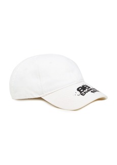 Balenciaga - Logo-Embroidered Cotton Baseball Cap - White - S - Moda Operandi