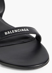 Balenciaga - Logo-print leather sandals - Black - EU 36