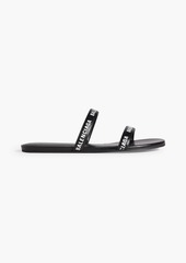 Balenciaga - Logo-print leather sandals - Black - EU 37.5