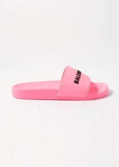 Balenciaga - Logo-print Rubber Slides - Womens - Pink